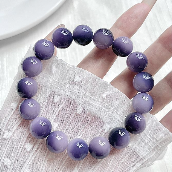 Purple Bodhi Root Mala Bracelet | Purple Qi from The East, Symbol of Serenity & Auspicious Fortune