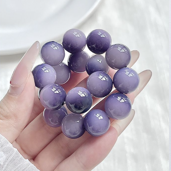 Purple Bodhi Root Mala Bracelet | Purple Qi from The East, Symbol of Serenity & Auspicious Fortune