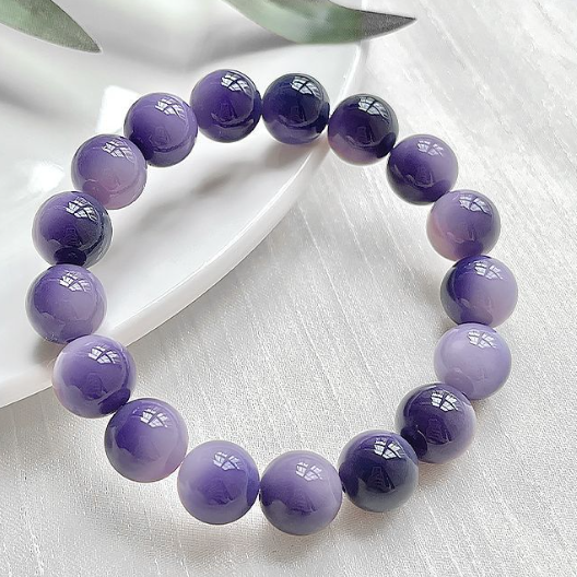 Purple Bodhi Root Mala Bracelet | Purple Qi from The East, Symbol of Serenity & Auspicious Fortune