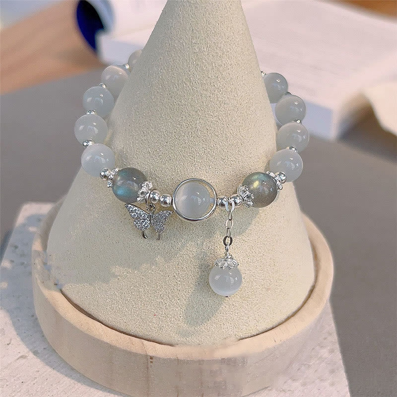 Cat's Eye&Moonstone Butterfly