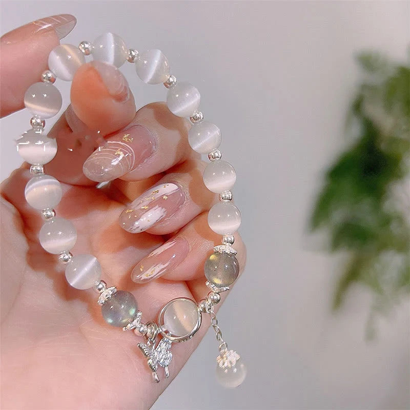 Cat's Eye&Moonstone Butterfly