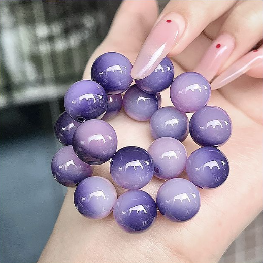 Purple Bodhi Root Mala Bracelet | Purple Qi from The East, Symbol of Serenity & Auspicious Fortune