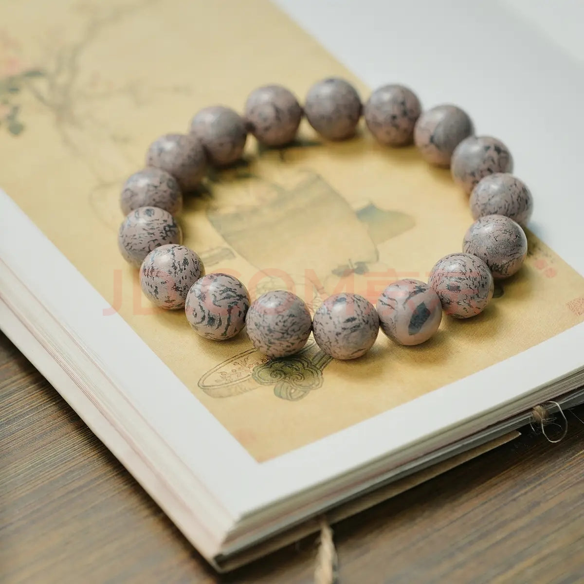 Hand‑Blended Chinese Herbal Incense Bead Bracelet | Wearable Aroma Meditation Mala Bracelet