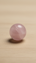 Rose quartz auspicious bead